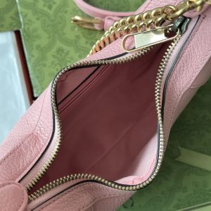 Aphrodite small shoulder bag Light pink soft leather - GB111