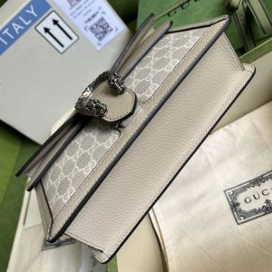 Dionysus GG small bag Beige and white