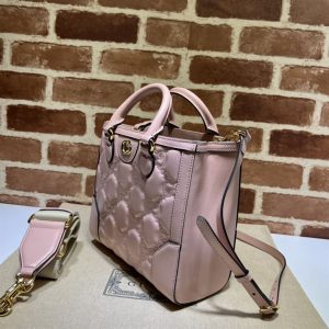 GG matelassé mini top handle bag Pink GG leather - GB124