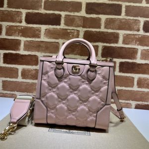 GG matelassé mini top handle bag Pink GG leather - GB124