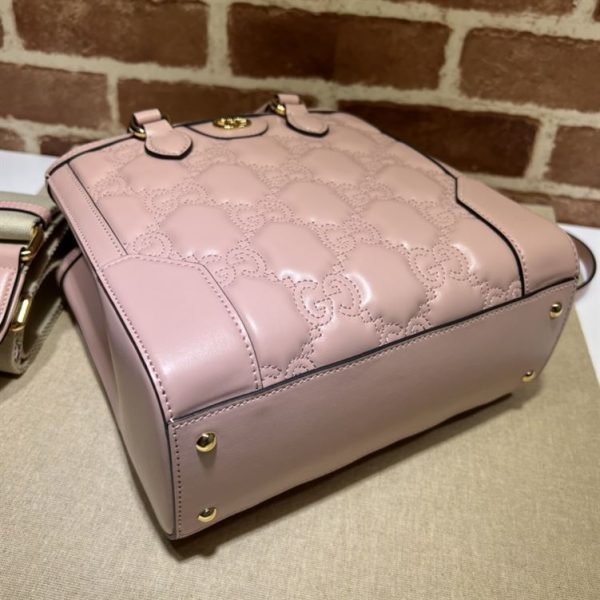 GG matelassé mini top handle bag Pink GG leather - GB124