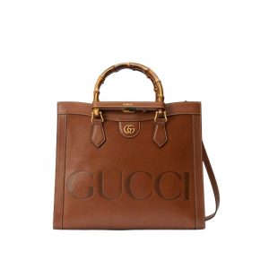 Gucci Diana medium top handle bag Brown leather - GB089