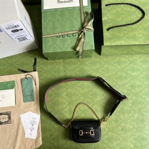 Gucci Horsebit 1955 strap wallet Black leather - GB137