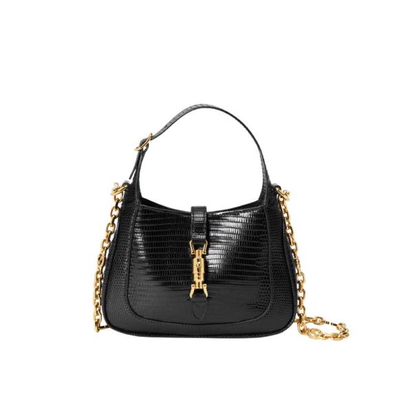 Jackie 1961 lizard mini bag Black - GB120