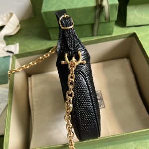 Jackie 1961 lizard mini bag Black - GB120