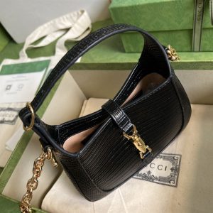 Jackie 1961 lizard mini bag Black - GB120