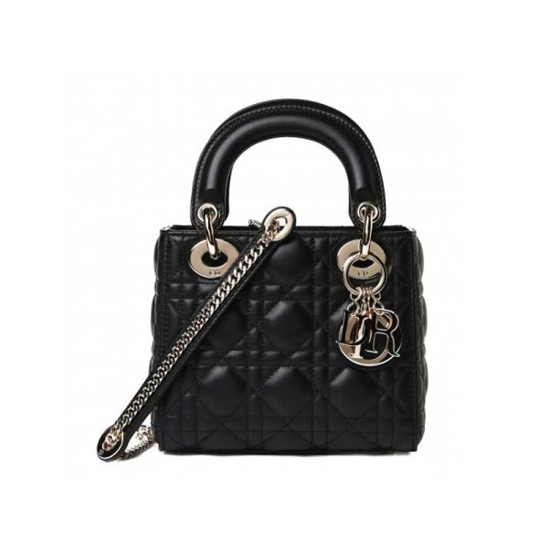 Mini Lady Dior Bag Black Cannage Lambskin - DB054