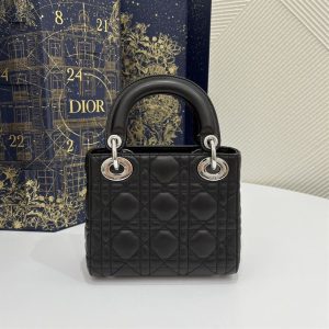 Mini Lady Dior Bag Black Cannage Lambskin - DB054