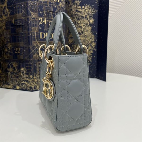 Mini Lady Dior Bag Cloud Blue Lambskin - DB053