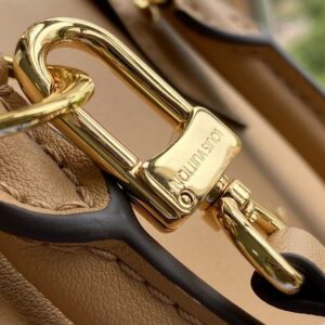 Louis Vuitton Alma BB Calfskin Metal Monogram Camel Brown - LB093