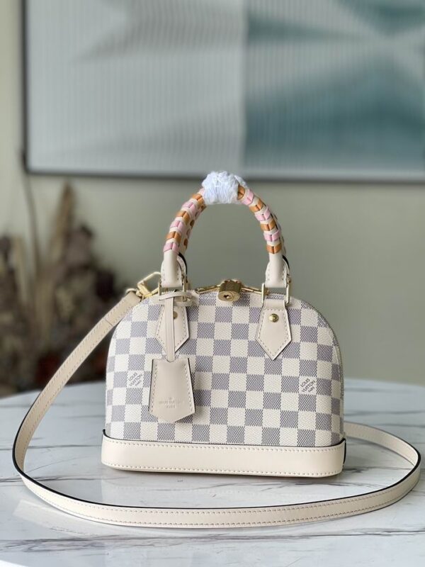 Louis Vuitton Alma BB Damier Azur Pink Canvas - LB091