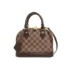 Louis Vuitton Alma BB Damier Ebene Brown Canvas - LB092