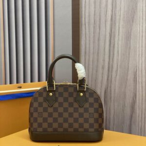 Louis Vuitton Alma BB Damier Ebene Brown Canvas - LB092