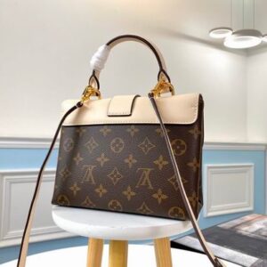 Louis Vuitton Locky BB Crème Beige Monogram canvas cowhide leather - LB071