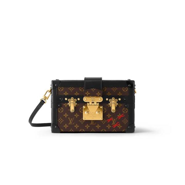 Louis Vuitton Petite Malle Monogram Canvas Trunk Bag - LB098