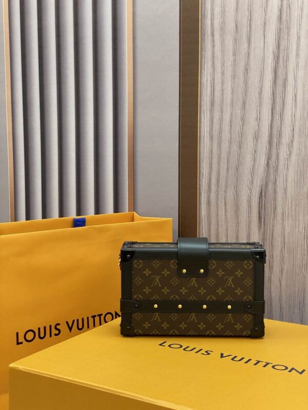 Louis Vuitton Petite Malle Monogram Canvas Trunk Bag - LB098