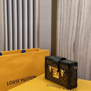 Louis Vuitton Petite Malle Monogram Canvas Trunk Bag - LB098