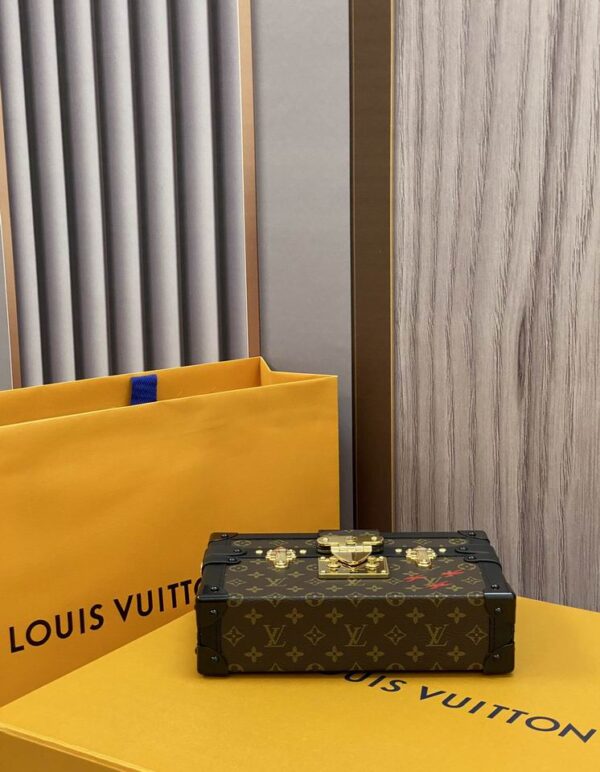 Louis Vuitton Petite Malle Monogram Canvas Trunk Bag - LB098