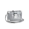 Petite Malle Silver Metallise Froisse Brilliant Alligator leather - LB102