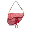 Saddle Bag Raspberry Toile de Jouy Reverse Jacquard - DB078