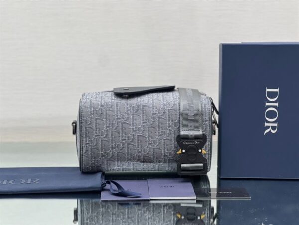 Dior Lingot 22 Bag Ruthenium-Colored Dior Oblique Jacquard - DB102