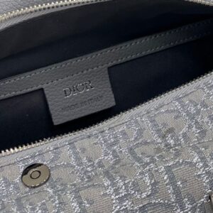 Dior Lingot 22 Bag Ruthenium-Colored Dior Oblique Jacquard - DB102
