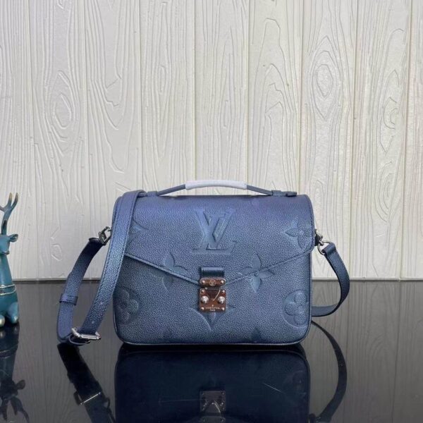 Metis Pochette Metallic Navy Nacre Monogram - LB138