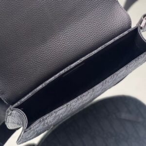 Saddle Pouch Black Dior Oblique Jacquard - DB098