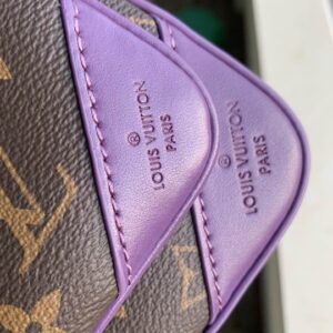 Trio Messenger Bag Macassar Monogram Canvas Purple - LB145