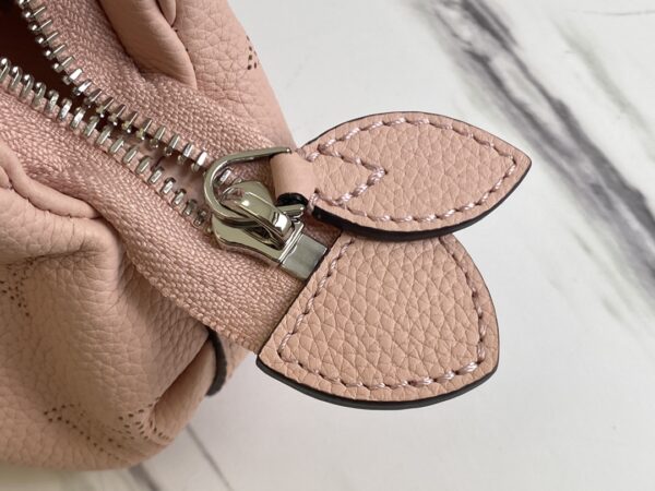 Scala mini pouch Pink Mahina perforated calf leather - LB179