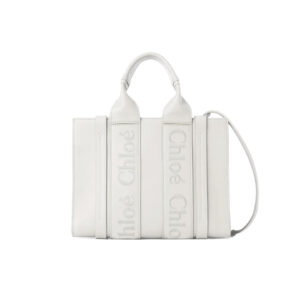 Chloé Small Woody Tote Bag Smooth Calfskin With Chloé Logo - MB013