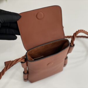 Chloé Key Phone Pouch in Brown