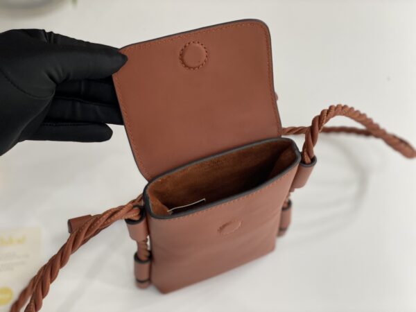 Chloé Key Phone Pouch in Brown