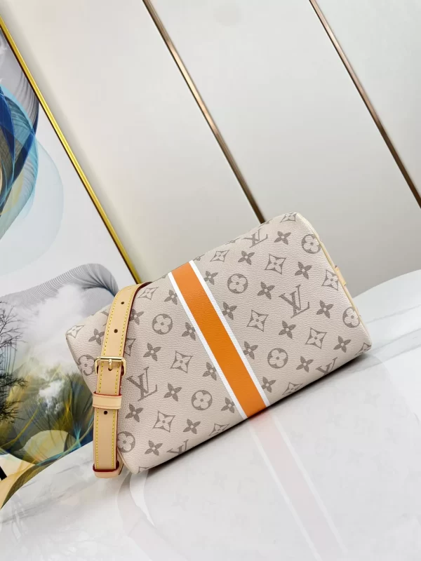 Louis Vuitton Speedy Bandouliere 25 Beige/Ocher in Monopaname Coated Canvas