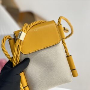 Chloé Key Phone Pouch in Yellow