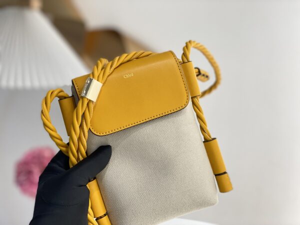 Chloé Key Phone Pouch in Yellow