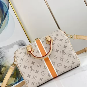 Louis Vuitton Speedy Bandouliere 25 Beige/Ocher in Monopaname Coated Canvas