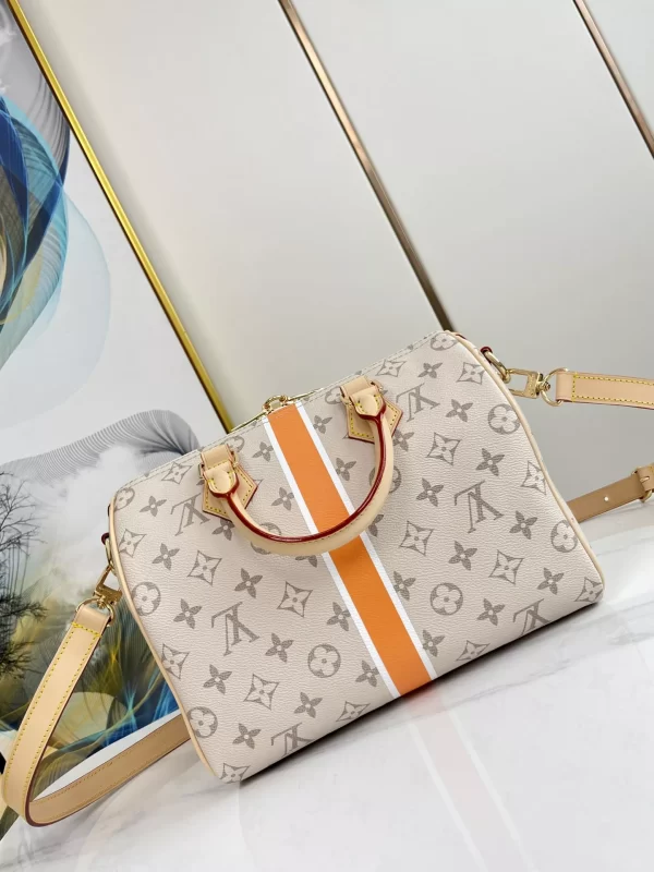 Louis Vuitton Speedy Bandouliere 25 Beige/Ocher in Monopaname Coated Canvas