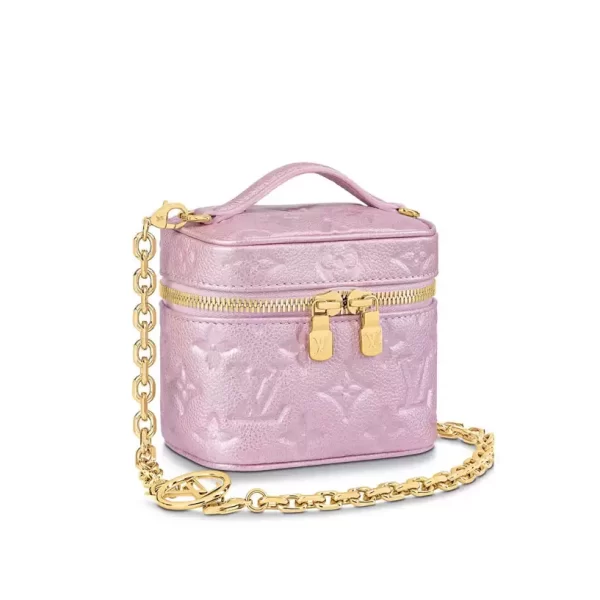 Micro Vanity Monogram Empreinte Lilac Bag