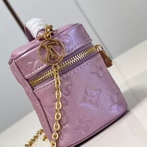 Micro Vanity Monogram Empreinte Lilac Bag