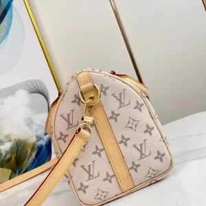 Louis Vuitton Speedy Bandouliere 25 Beige/Ocher in Monopaname Coated Canvas