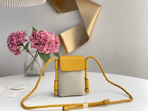 Chloé Key Phone Pouch in Yellow