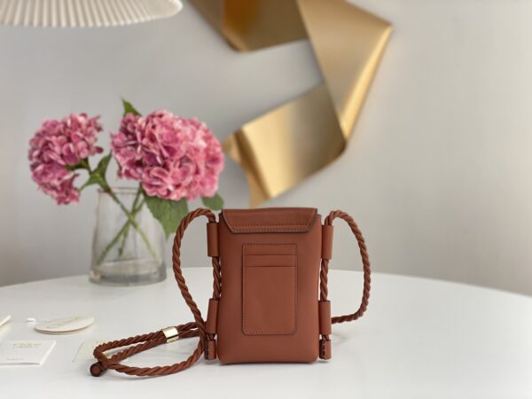 Chloé Key Phone Pouch in Brown