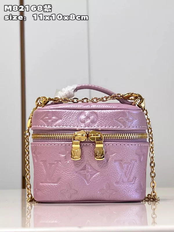 Micro Vanity Monogram Empreinte Lilac Bag