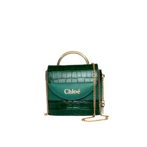 Chloé Small Aby Lock Bag in Green