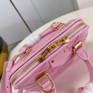 LV Quilted Alma BB Top-Handle Bag Rosabella Pink