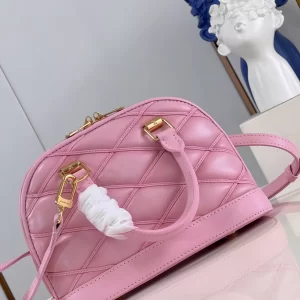 LV Quilted Alma BB Top-Handle Bag Rosabella Pink