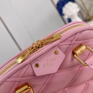 LV Quilted Alma BB Top-Handle Bag Rosabella Pink