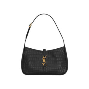 LE 5 à 7 in Crocodile-Embossed Shiny Leather Bag - YB026