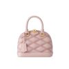 LV Quilted Alma BB Top-Handle Bag Rosabella Pink